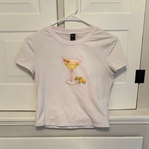 SHEIN White Tee with Graphic Design